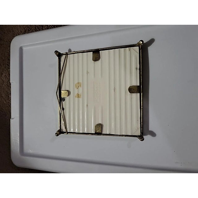 Ceramic Vintage Poodle Ceramic Tile 1950s Wall Art For Sale - Image 7 of 8