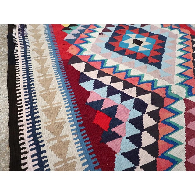 Mid 20th Century Galerie Shabab Collection Mid-20th Century Persian Flatweave Kilim Rug For Sale - Image 5 of 10