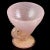 Nautical Vintage Murano Barovier Toso Pink Gold Flecks Italian Art Glass Seashell Horn of Plenty Shape Footed Candy Dish Bowl For Sale - Image 3 of 7