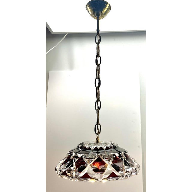 Art Nouveau Hanging Lamp from Val Saint Lambert, 1930s For Sale - Image 16 of 18