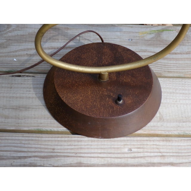 Vintage Mid Century Modern Sculptural Walnut Table Lamp Japan 1960's For Sale - Image 14 of 15