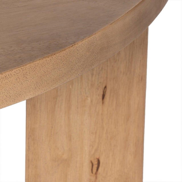 Four Hands Mesa Round Coffee Table - Light Brushed Parawood 48" For Sale In Austin - Image 6 of 9