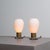 Italian Brass and Opaline Glass Bedside Table Lamps, 1950s, Set of 2 For Sale - Image 6 of 14