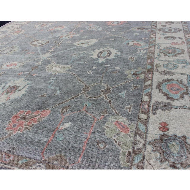 2020s Large Turkish Modern Oushak Rug by Keivan Woven Arts 10'3 X 13'8 For Sale - Image 5 of 13