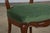 Wood Antique French Louis XV Style Balloon Back Maple Dining Chairs W/ Green Velvet - Set of 6 For Sale - Image 7 of 12