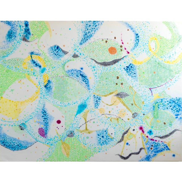 Jessica Snow Contemporary Abstract Acrylic on Canvas "Aliki 6: Meltemi Sea Swells" by Jessica Snow For Sale - Image 4 of 4