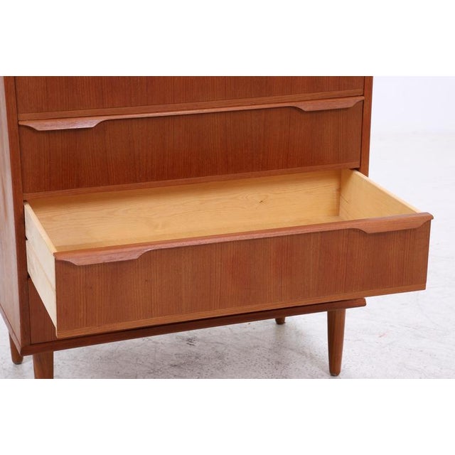 Brown Vintage Teak Chest of Drawers, 1960s For Sale - Image 8 of 15