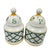 Vintage Villeroy & Boch "Basket" Pattern Salt and Pepper Shaker Set For Sale - Image 4 of 8