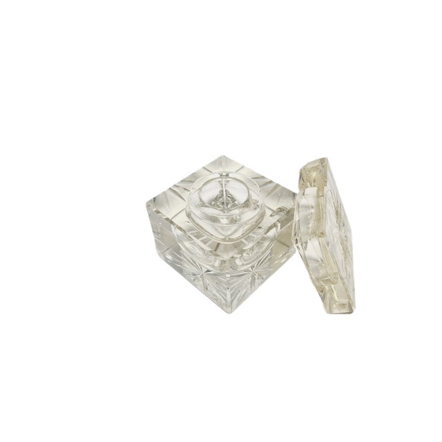 Bidermeier Style Crystal Inkwell, Germany, 1890s For Sale - Image 3 of 12