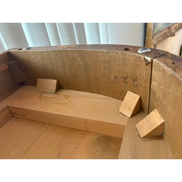 Antique Big Rapids Furniture Co. Mahogany Demilune Cabinets or Tables - A Pair For Sale - Image 15 of 18