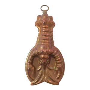 Vintage Copper Lobster Mold Large Size French
