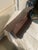1920s Wooden Hanging Wall Shelf With 3 Brass Hooks For Sale - Image 5 of 5