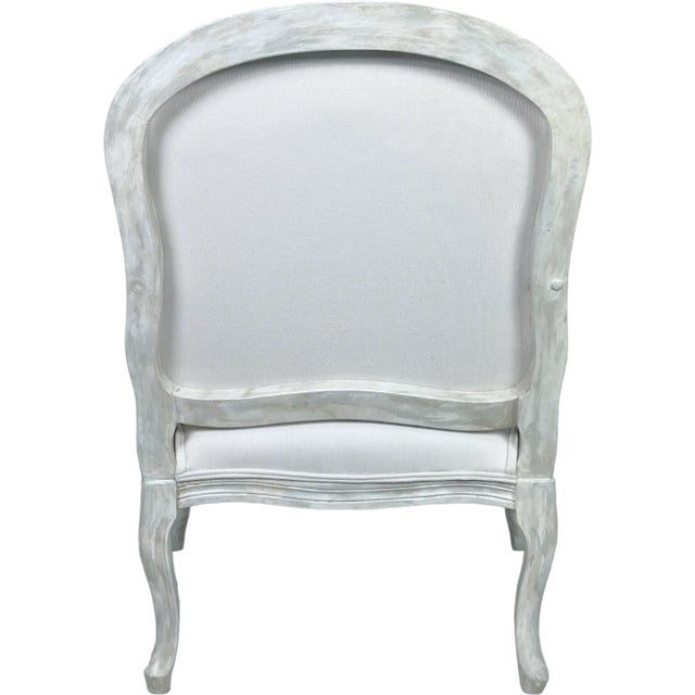 2 Beautiful Hand Painted Fauteuil Chairs For Sale - Image 4 of 11
