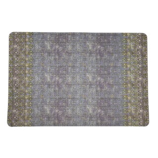 Nicolette Mayer Iznik Gold Purple 17 Rectangle Pebble Placemats, Set of 4 For Sale