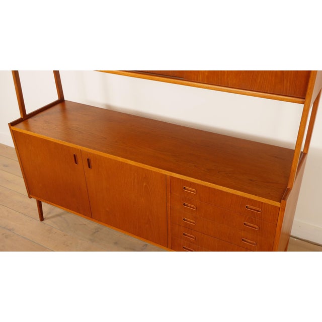 Vintage Wall Unit in Teak For Sale - Image 12 of 18