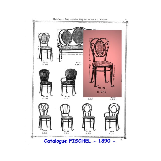 Art Nouveau No. 22 Chair from Chevallier Fiume, 1885 For Sale - Image 18 of 18