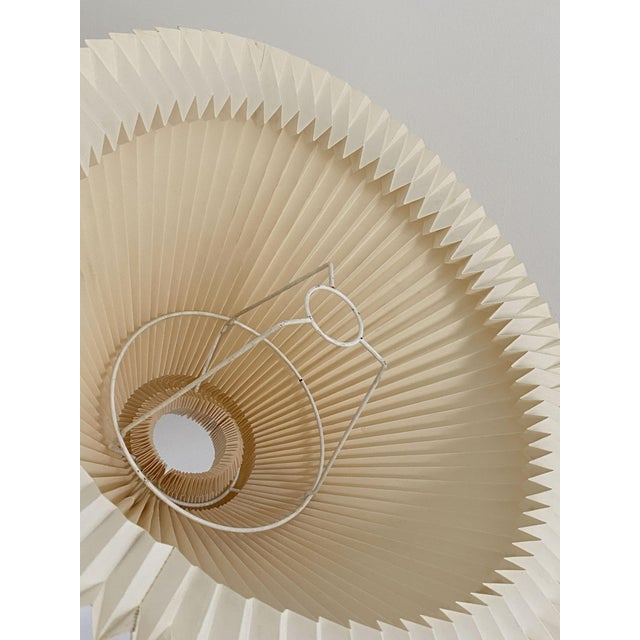 Sakura Table Lamp with Le Klint Cream Shade by Michael Bang for Holmegaard, Denmark, 1980s For Sale - Image 12 of 14