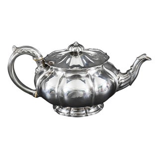 Antique Georgian Sterling Silver Teapot by Paul Storr, 19th Century For Sale