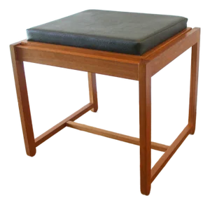 1960s Mid Century Modern Reversible Side Table Ottoman by Eric Buch for o.d. Mobler