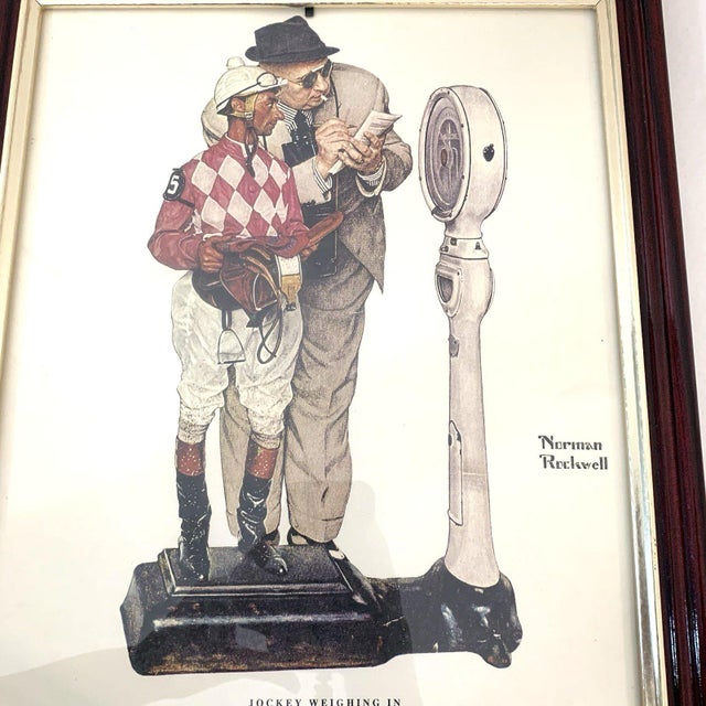 Mid-Century Modern Norman Rockwell “Jockey Weighing In” –Saturday Evening Post Cover, June 28, 1958 Reproduction For Sale - Image 3 of 8