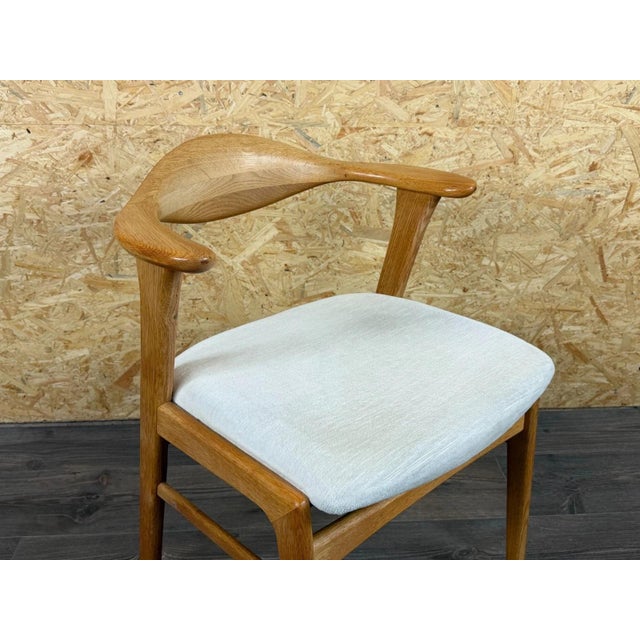 Brown Vintage Oak Dining Chair by Erik Kirkegaard, 1960s For Sale - Image 8 of 18