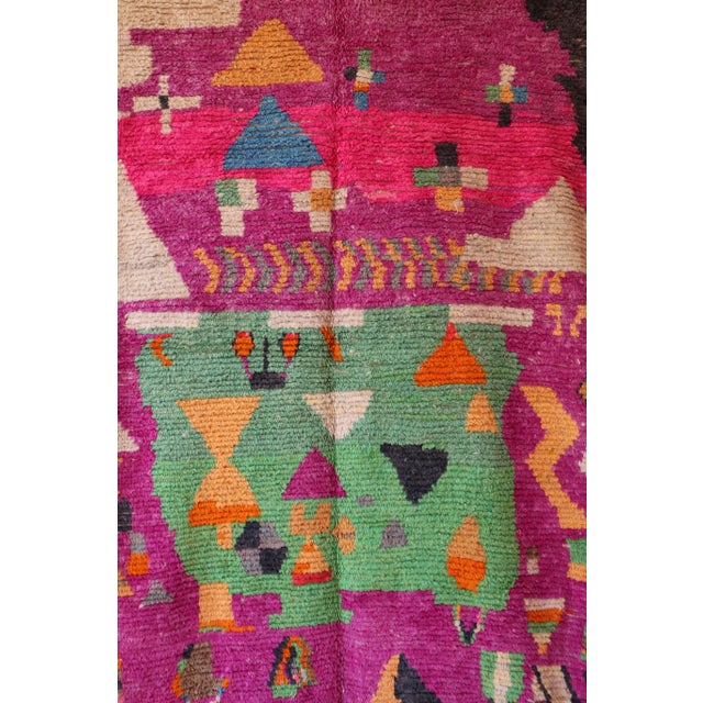 2020s Colorful Modern Moroccan Rug - 5'11" X 8'2" Ft For Sale - Image 5 of 6
