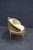 Gold French Louis XVI Style Gilt Caned Barrel Accent Chair For Sale - Image 8 of 11