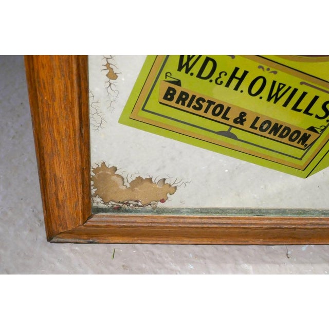 Industrial Wills Gold Flake Cigarettes Advertising Mirror, 1930s For Sale - Image 3 of 5