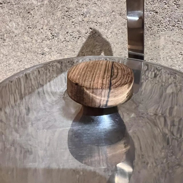 AMBIANIC presents MCM Vintage Cultura Stainless Steel Ice Bucket Sweden 11.38 h to top of handle, 6.75 to top of ice...