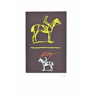Fabio De Poli, Derby, Lithograph, Late 20th Century For Sale