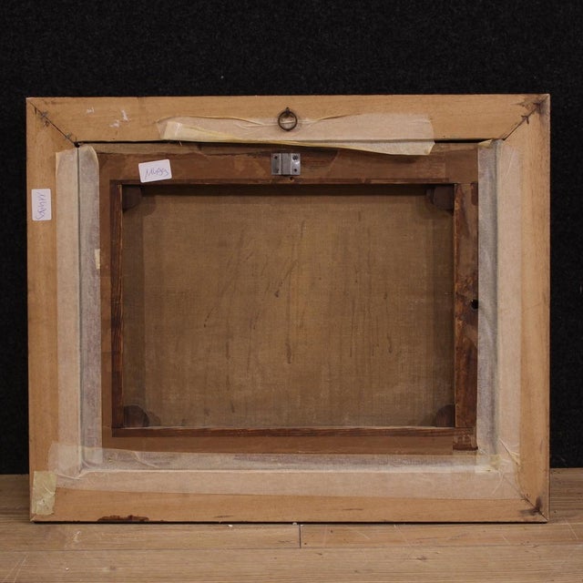 Italian Artist, Landscape with Pastoral Scene, 1720, Oil on Canvas, Framed For Sale - Image 7 of 15