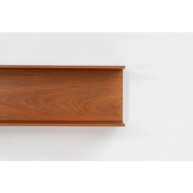 Brown Wall Shelf by Walter Wirz for Wilhelm Renz For Sale - Image 8 of 10