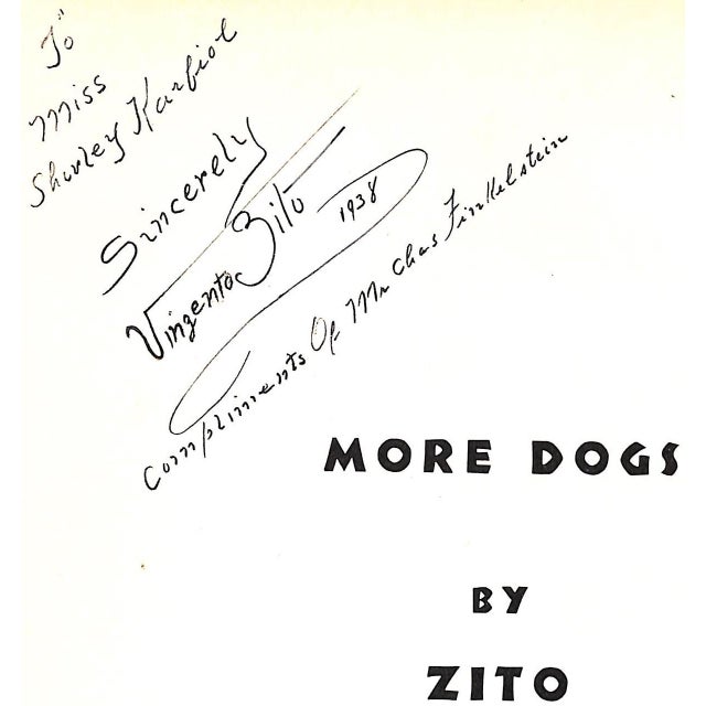 ZITO Inscribed by the author [30] pp. Allen Kennel Publishing Co. 1938 12" x 9 1/2" Spiral-bound