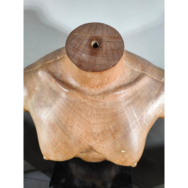 French Wooden Female Torso, 1950s For Sale - Image 6 of 14