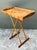 Wood Vintage Split Bamboo Tray Table For Sale - Image 7 of 12