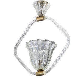 Vintage Pendant Lamp from Barovier & Toso, 1940s For Sale