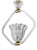 Vintage Pendant Lamp from Barovier & Toso, 1940s For Sale