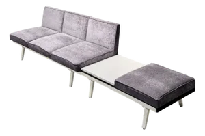 Steel Frame Modular Sofa by George Nelson for Herman Miller, 1960s, Set of 7