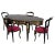 Black Venetian Country Villa Baroque Boulle Dining Table and Chairs, France, 1880s, Set of 5 For Sale - Image 8 of 12