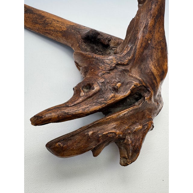 Vintage Organic Driftwood Root Sculpture Bird Form Wood Art For Sale - Image 4 of 9
