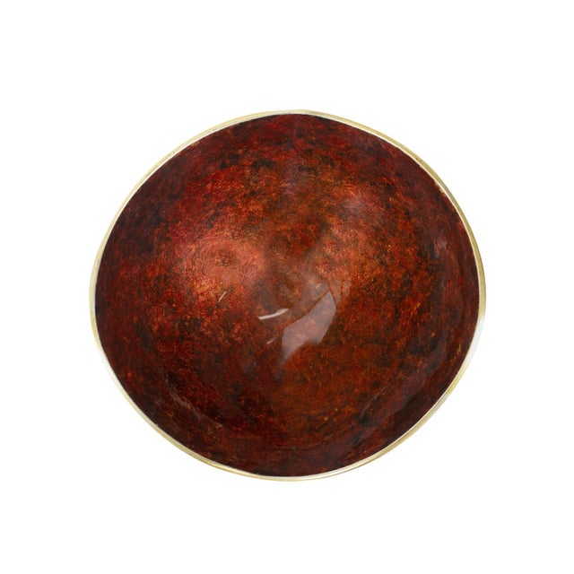 2020s Sharma Crimson Gold Bowl For Sale - Image 5 of 11