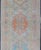 Turkish Oushak Runner in Sky Blue, Terracotta, and Gold With Geometric 2'8 X 7'8 For Sale - Image 4 of 12