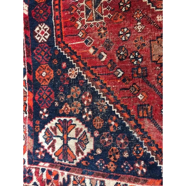 Small Vintage Shiraz Rug For Sale - Image 13 of 15