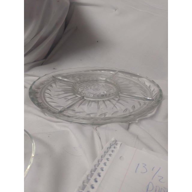 Crystal Serving Tray 2 Piece Chairish