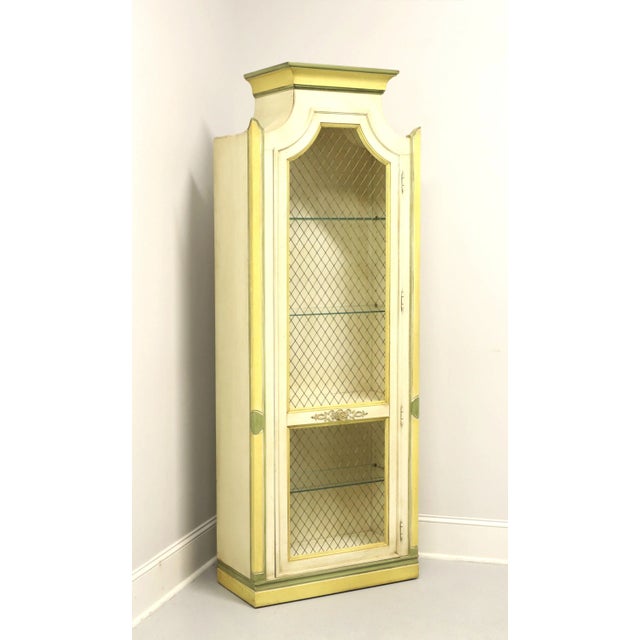 Thomasville 1960's Neoclassical Painted Curio Display Cabinet For Sale - Image 12 of 12