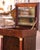 19th Century French Empire Marble Top Carved Walnut Vanity Cabinet With Mirror For Sale - Image 10 of 12