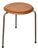 Dot Stool 3170 in Teak by Arne Jacobsen for Fritz Hansen, 1965 For Sale