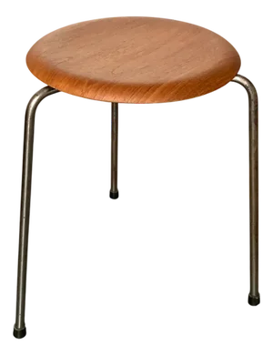 Dot Stool 3170 in Teak by Arne Jacobsen for Fritz Hansen, 1965