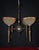 Mid-Century Modern Four-Light Bronze Chandelier with Holophane Prismatic Glass Shades, 1950s For Sale - Image 15 of 18