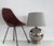 Mid-Century Italian Ceramic Table Lamp in Silver Metallic by Ugo Zaccagnini, 1970s For Sale - Image 13 of 15